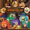 16PCS Halloween Trick or Treat Bags, Large Halloween Tote Gift Bags with Handles, Reusable Non-Woven Candy Bag for Gifts Wrapping, Party Supplies,