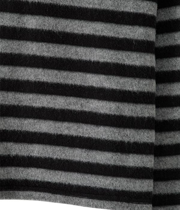 Hooded Henley Tee_Stripe
