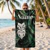 New Zealand Paua (1) Custom Name Beach Towel Large Towel for Beach Pool Swimming Vacation Travel Gift