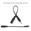 5V-12V DC5.5 x 2.1mm to DC2.5x0.7mm/3.5x1.35mm/4.0x1.7mm/4.8x1.7mm/5.5x2.5mm Power Cable Female to Male Adapter Cord