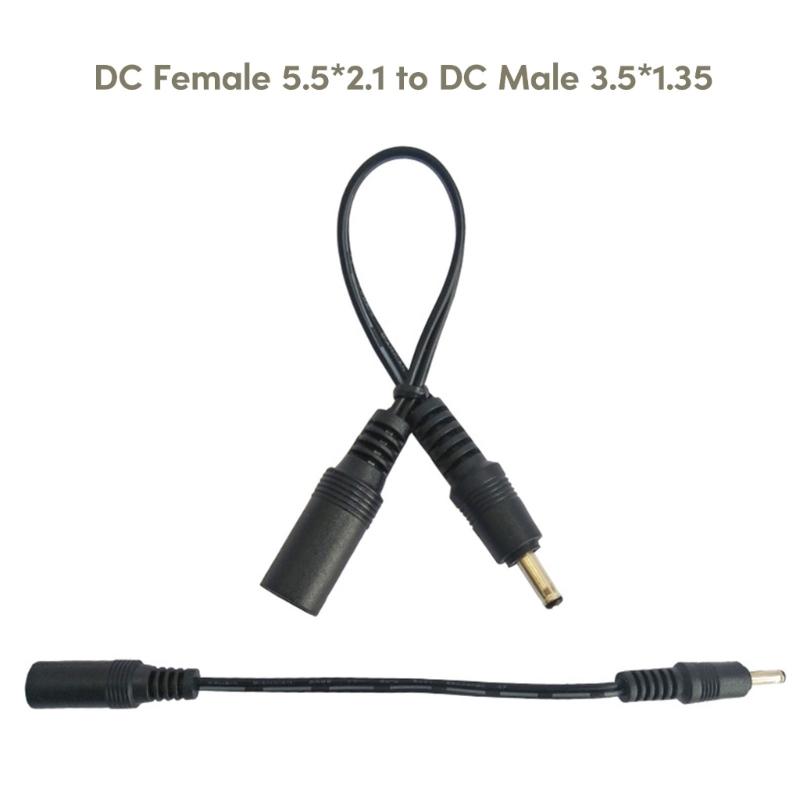 5V-12V DC5.5 x 2.1mm to DC2.5x0.7mm/3.5x1.35mm/4.0x1.7mm/4.8x1.7mm/5.5x2.5mm Power Cable Female to Male Adapter Cord