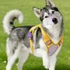 No-Pull Dog Harness Vest with Striped Color Block Design New Macaron Colors Adjustable Escape-Proof Pet Leash Set for Walking