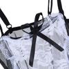 New Bow Lace Lingerie Women French Maid Cosplay Sexy Lingerie Hot Transparent Costumes Erotic Lovely Maid Costumes