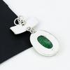 Natural Emerald Gemstone Silver Pendant In 925 Sterling Silver- Handmade Design, Everyday Wear Jewelry, Unique Emerald Pendant Wadding GIft