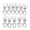 10 Stück Silber Wirbel Karabinerhaken Schnappverschluss Haken Taschen Schlüsselanhänger Haken Geschenk