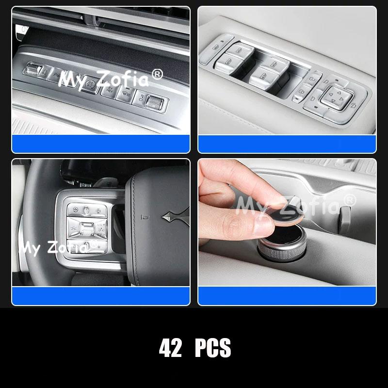 Car Decorative Stickers Car Interior Modification for Buttons Knobs Accessories For BYD Ti7 Leopard Titanium 7 2025 2026
