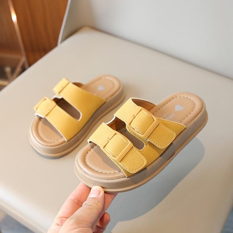 Girls Sandals  New Summer  Children Causal Shoes Kids Beach Sandals Open-toe Thick Soled 36