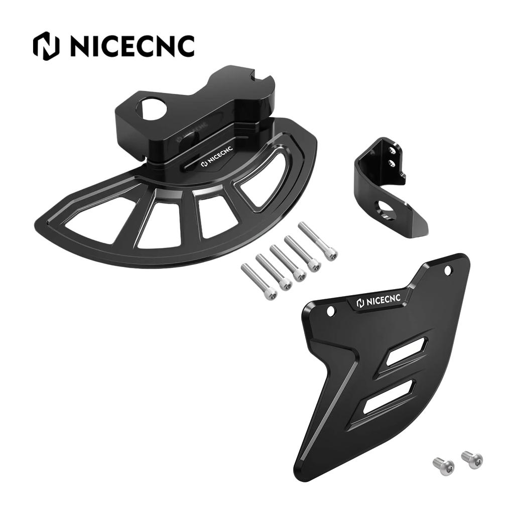 NICECNC Front Rear Brake Disc Guard Protector For Suzuki DRZ400SM DRZ 400SM DRZ400 SM 2005-2024 Aluminum Motorcycle Accessories