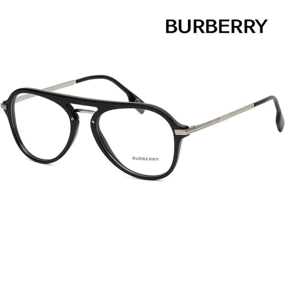 

Burberry Eyeglass Frames BE2377 3001 Horn-rimmed Aviator Double-bridge BAILEY