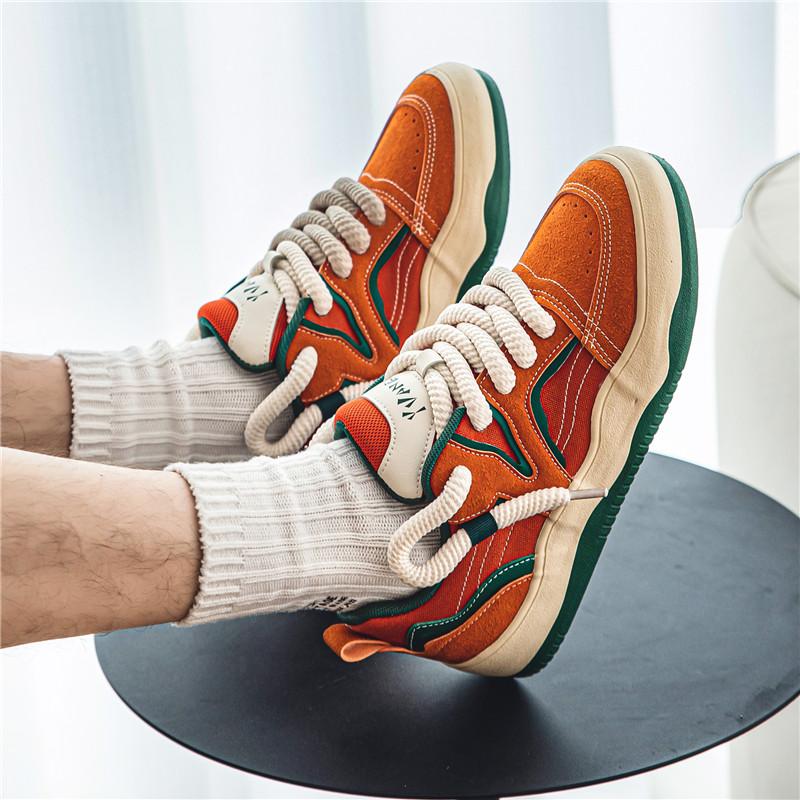 Trend Shoes For Men New Chunky Vulcanized Punk Shoes Sneakers Men 2024 Good Quality Street Style Sport Running Sneakers Men New