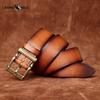 High-end Trendy Retro Handmade Top Layer Cowhide Belt Fashionable Casual All-match Genuine Leather Belt