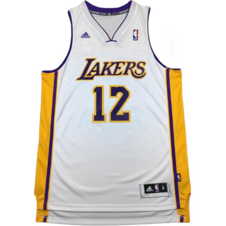 

Adidas X NBA Collaboration Los Angeles Lakers 12-13 сезон вышитая модная универсальная баскетбольная майка мужская майки белая K91857 M