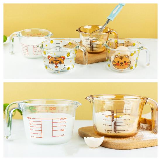 Glass Measuring Cup With Spout 500Ml Heat-Resistant Kitchen Measuring Tool Microwave Safe