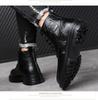 Men's Genuine Leather Martin Boots: High-Top Winter Business Casual with Wool Lining