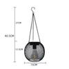 Solar Garden Lights Outdoor Hollow Diamond Pattern Projection Lantern Waterproof Decorative Hanging Lamp for Yard Pathway Decor