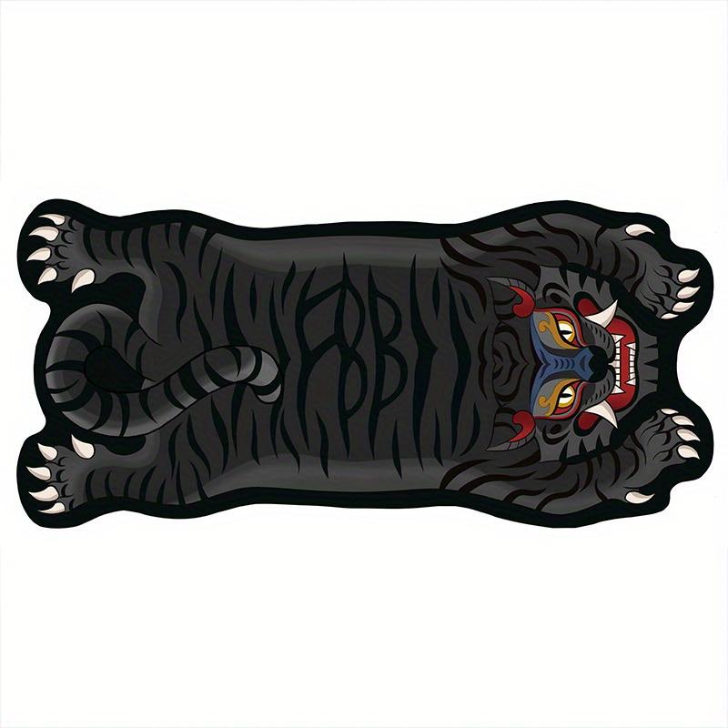 

VIKAMA Fierce Tiger Mouse Pad: Creative Shaped Desk Mat Anti-Slip Mat Desktop Carpet Game Handle Desktop Gadget Mouse Pad 30X60CM