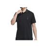 Adidas Solid Color Casual Training Short Sleeve Polo Shirt Men Tops Black JE6665