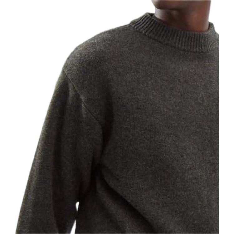 UNIQLO FW23 U Series Solid Color Crew Neck Pullover Knit Sweater Unisex sweater Dark-Brown 461068-38