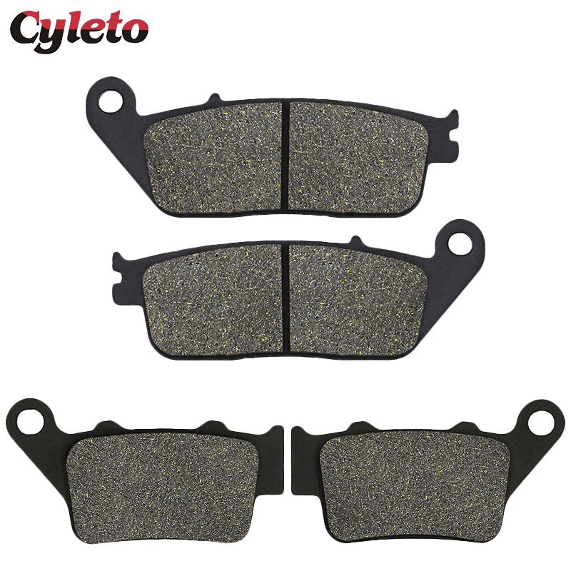 Cyleto Motorcycle Front & Rear Brake Pads for Yamaha Majesty S 125 XC125R YP250R Xmax 250 WR125X Supermoto WR125R Smax XC 155