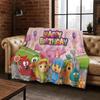 3D P-Pocoyo Elly Pato Cartoon Flanelldecke Weiche Warme Überwurfdecke für Bett Schlafzimmer Zimmer Wohnzimmer Reise Picknick Kindergeschenk