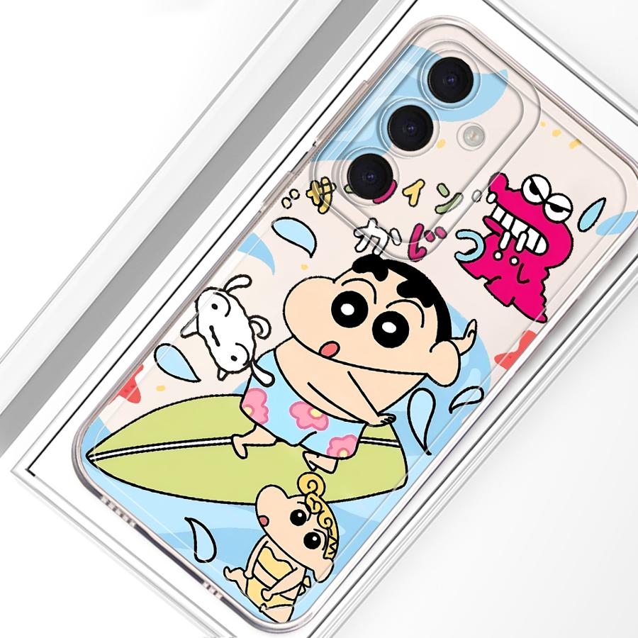 Case for Samsung Galaxy A26 A24 A56 A50 A25 A51 A36 A33 A52 A14 A16 A52 A31 A54 A15 A34 A35 A55 A23 Phone Cute Crayon Shinchan
