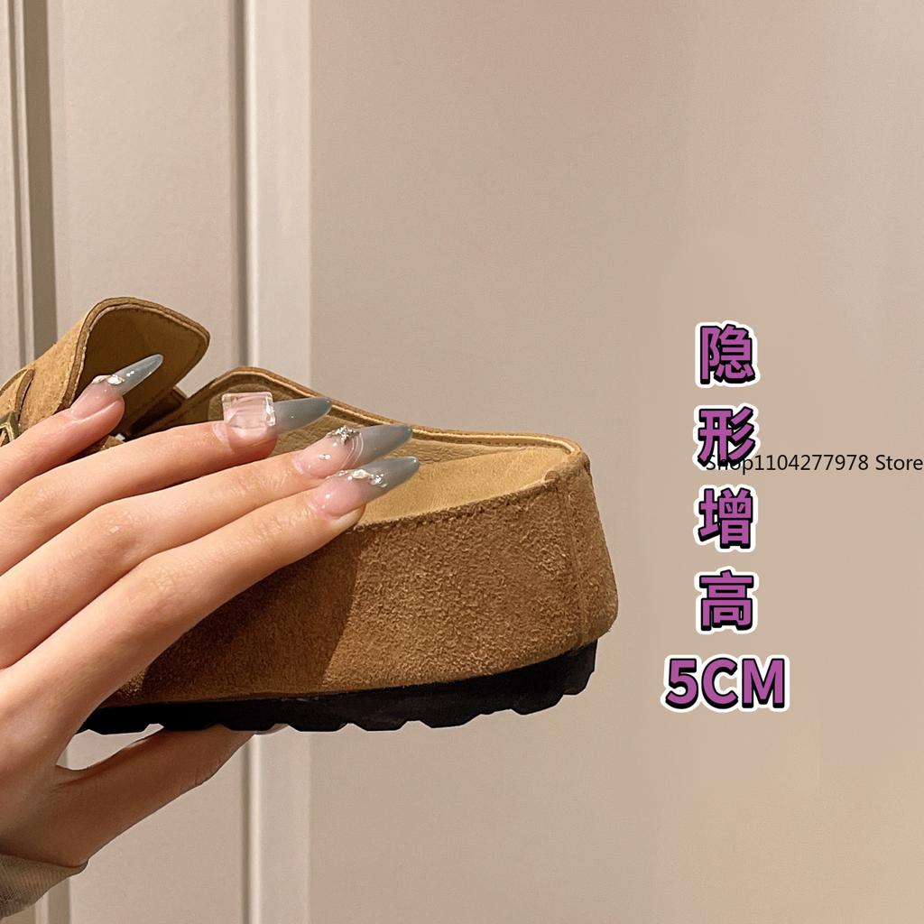 Fashion Cute Anime Slippers Summer Female Thick Sole Flat Shoes Mules Sweet Cartoon Outdoor Anti Slip Slippers Girl Gift