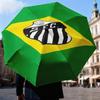 1PC Powerful Football Crest Design Printed Umbrella Folding umbrella, automatic umbrella 8-Frame for Travel, camping Fan gifts Christmas Gifts