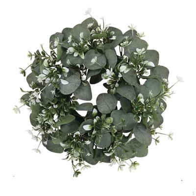 Couronne de noël artificielle pour porte d'entrée, couronne, décorations de vacances, automne en plein air