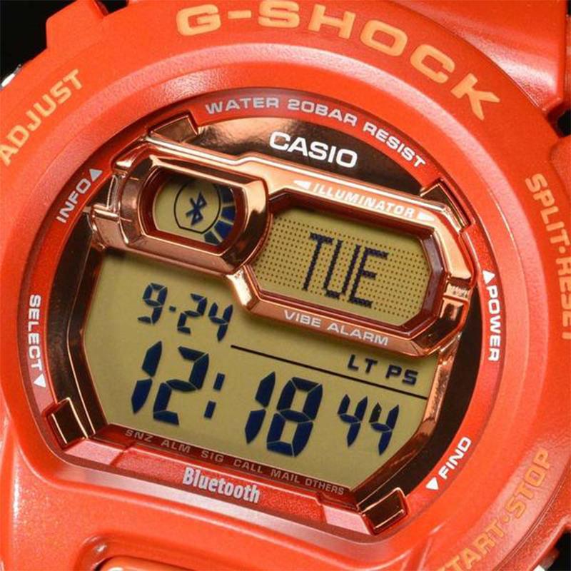Casio LCD/Pointer Dual Display Series Shockproof and Waterproof Bluetooth Link Multi-Function Watch Quartz Movement Resin Strap Japanese GB-X6900-4