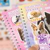 30pcs/bag Cute Pet Battle Cut-Out Coil Sticker Book DIY Handbook Calendar Greeting Cards Diary Notebook Album Material Stickers