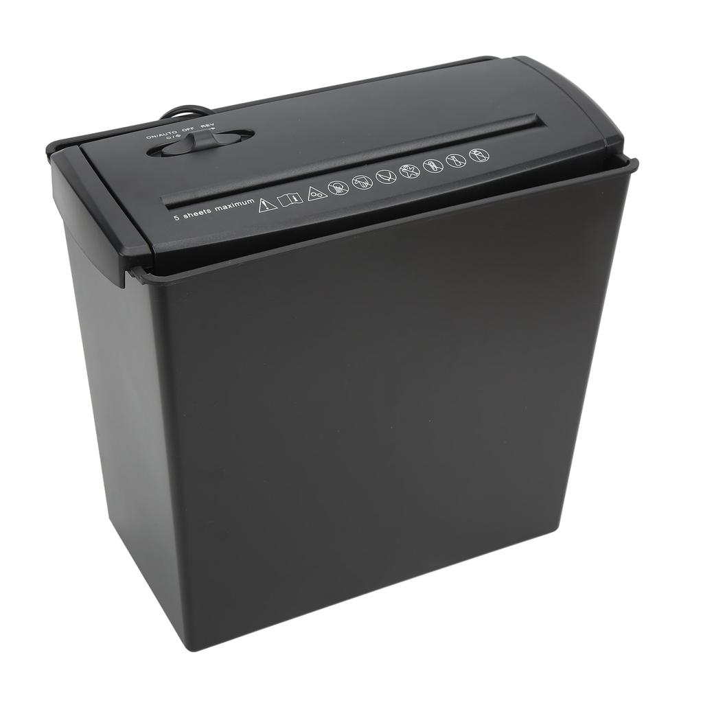 Electric Paper Shredder 10L Small Size 5 Sheets Strip Shredded Shredder for Home Office
