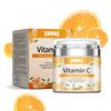 Crème Visage Vitamine C en Pot Pressé 50ml Lisse Délicate Éclatante et Translucide Absorption Rapide de la Peau Sérum Anti-Âge au Rétinol