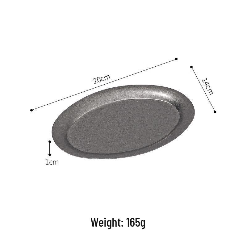 

Vintage Grey Oval Serving Plates (Set of 2)