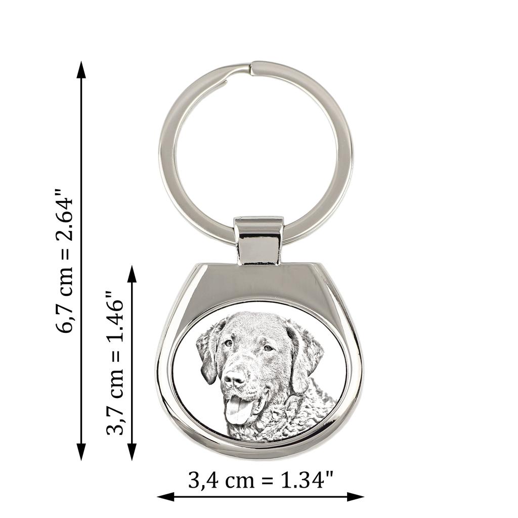 Chesapeake Bay Retriever, Chessie - breloc cu un caine, breloc cu imprimeu, pandantiv personalizat marca Art-Dog