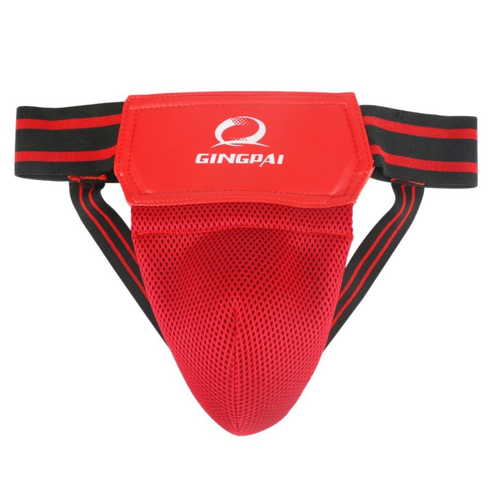 

Adjustable Groin Protector Cup Groin Guard Boxing Protection Jockstrap Crotch Protector Men Women красный