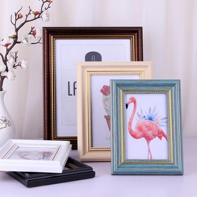 6/7-Zoll-Vintage-Fotorahmen, klares Glas, robuster Kunst-Malerei-Bild-Display-Rahmen
