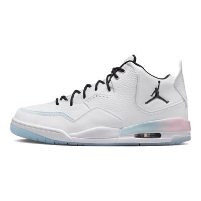 Courtside 23 Bequeme Vielseitige Rutschfeste Strapazierfähige Mid-Top Retro Basketballschuhe Herren Sneaker Weiß IH0650-141