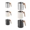 Measured Milk Frothing Pitcher Nonrust Steel with Pointed Pour Spout for Latte Art and Daily Espressos Routine