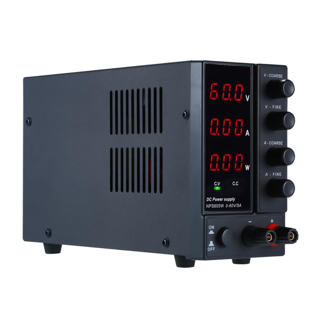 NPS605W Switching DC Power Regulated Power Supply Adjustable Mini DC Switching Power 0-60V 0-5A 3-Digit LED Display 300W