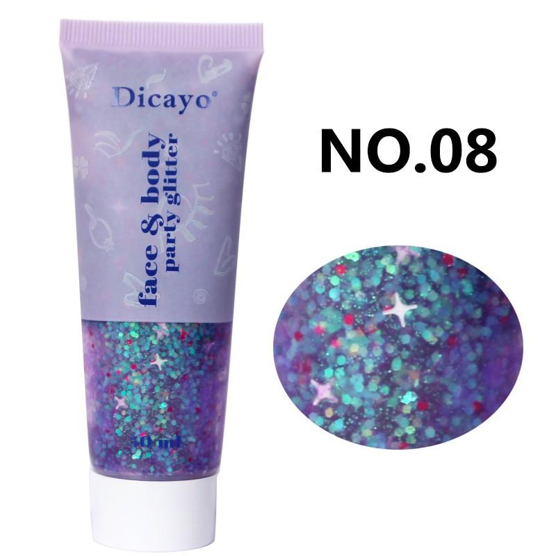 Sequin Gel Scale Face Body Lip Sequin Eye Shadow Dazzling Stage Makeup 50ml