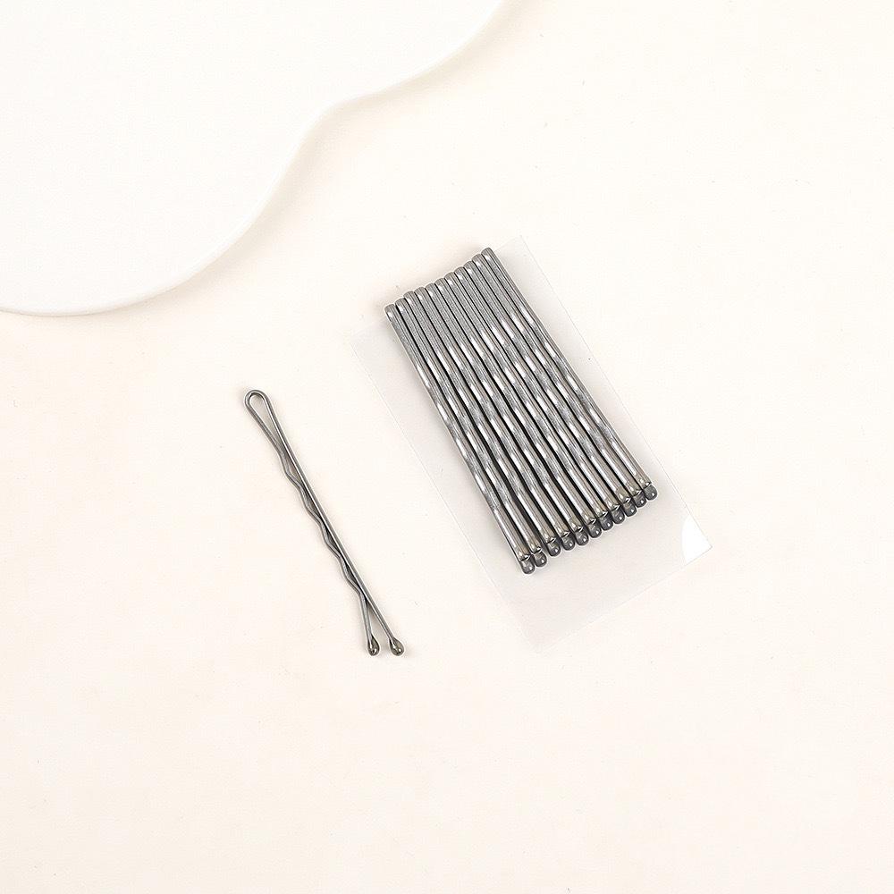 Black U-Shaped Steel Hair Clip for Buns - Women's Hair Accessory