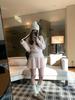 Rose Sweet Tone Miu-Style Soft Fluffy Knit Skirt and Sweater Set for Women