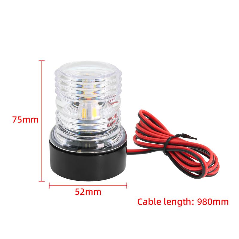 Indicator Light for Marine Boat Yacht Ship Navigation Anchor LED Waterproof Lamp White LED Marine Navigation Anchor All-Round