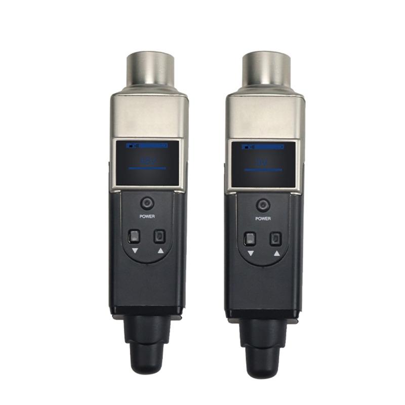 Microphone Wireless System R Transmitter &Receiver for Dynamic Mic  Mixer Mic Adapter LCD Display Screen