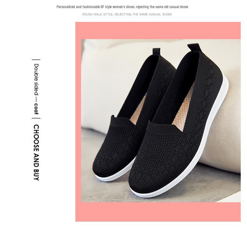 Women's Casual Breathable Flat Cloth Shoes - Soft Sole, Comfortable for All Ages