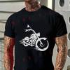 Motorcycle Cycling Ride Print Men T-Shirt Moto Cotton O-neck Short Sleeve Hip Hop Tee