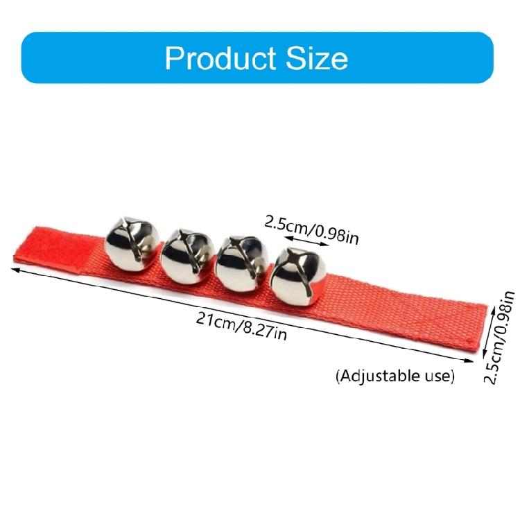 8Pcs Wrist Band Wrist Bells Band Wrist Bells Bracelets Wrist Band, Musical Ankle Bells Rhythm Instrument Percussion Toy