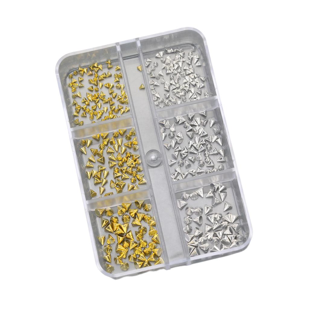 Easy Apply Solid Metal Rivet Nails Decoration Punk Type Embellishments For Handmade Manicures