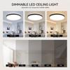 LED-Deckenleuchten mit Fernbedienung, dimmbare LED-Panel-Deckenleuchten, 110–265 V, Beleuchtungskörper für Schlafzimmer, Küche