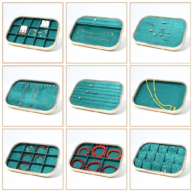 Velvets Jewelry Tray Jewelry Display Organizers Jewelry Showcase Tray Perfect for Pendant Organization and Display